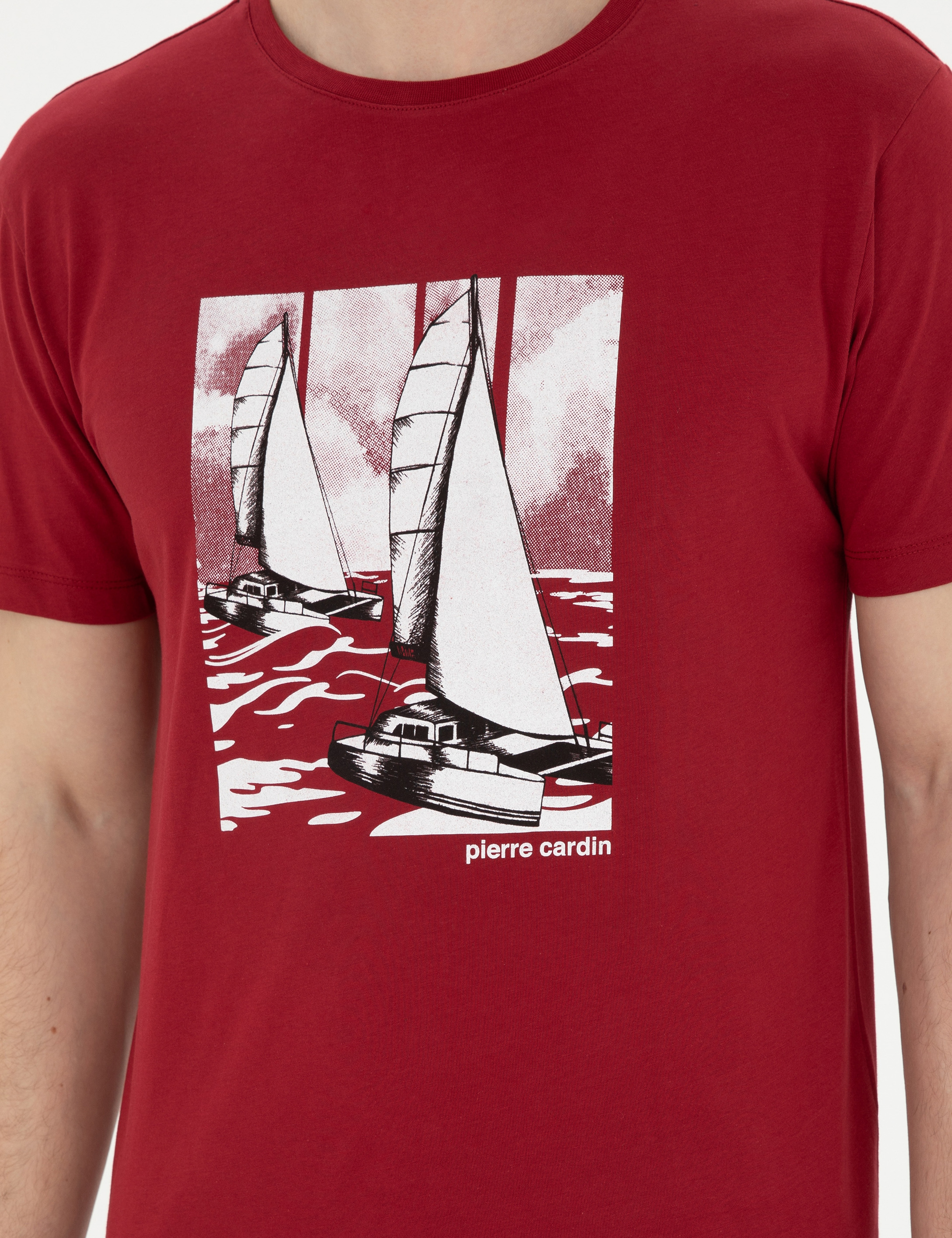 Bordo Kısakol Şortlu Pijama Takımı - Image 6