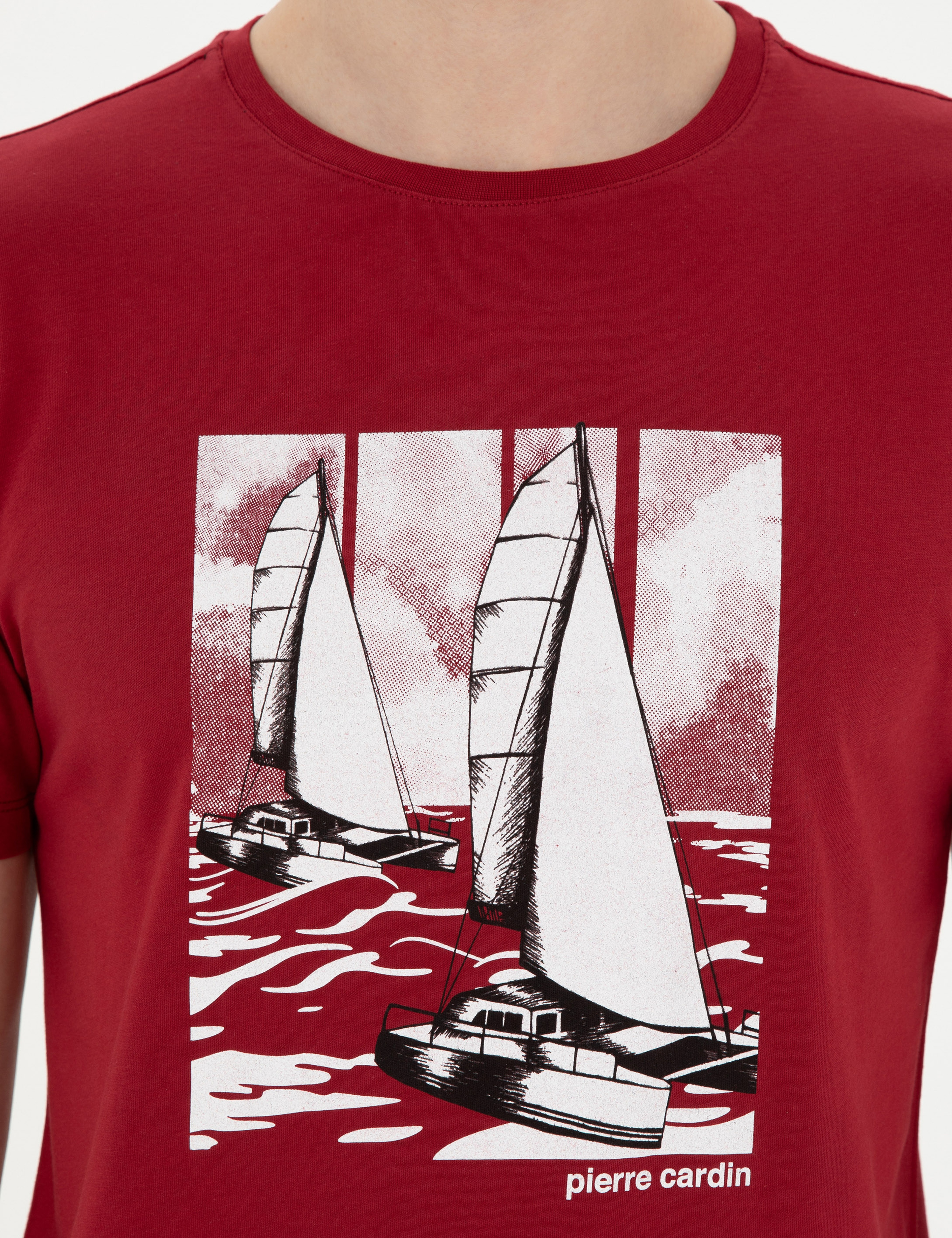 Bordo Kısakol Şortlu Pijama Takımı - Image 7