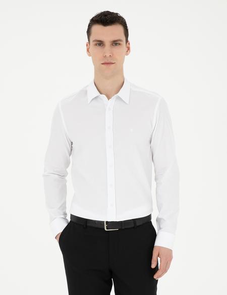Beyaz Slim Fit Uzun Kollu Gömlek - 50282969001
