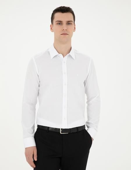 Beyaz Slim Fit Uzun Kollu Gömlek - 50282969001