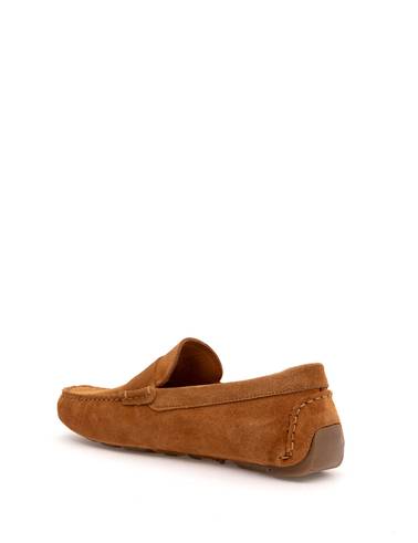 Taba %100 Deri Loafer Ayakkabı
