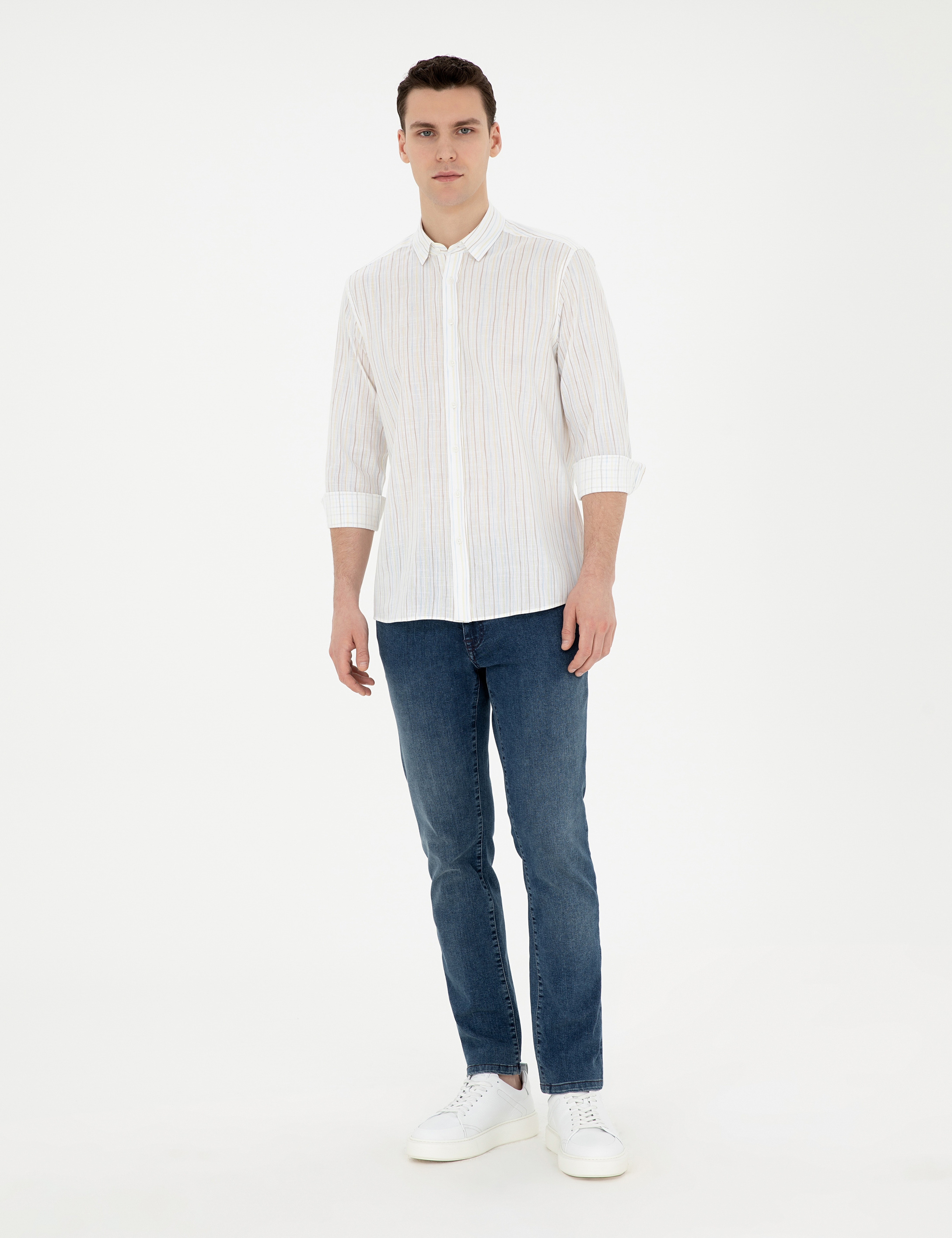 Limon Regular Fit Uzun Kollu Gömlek - Image 4
