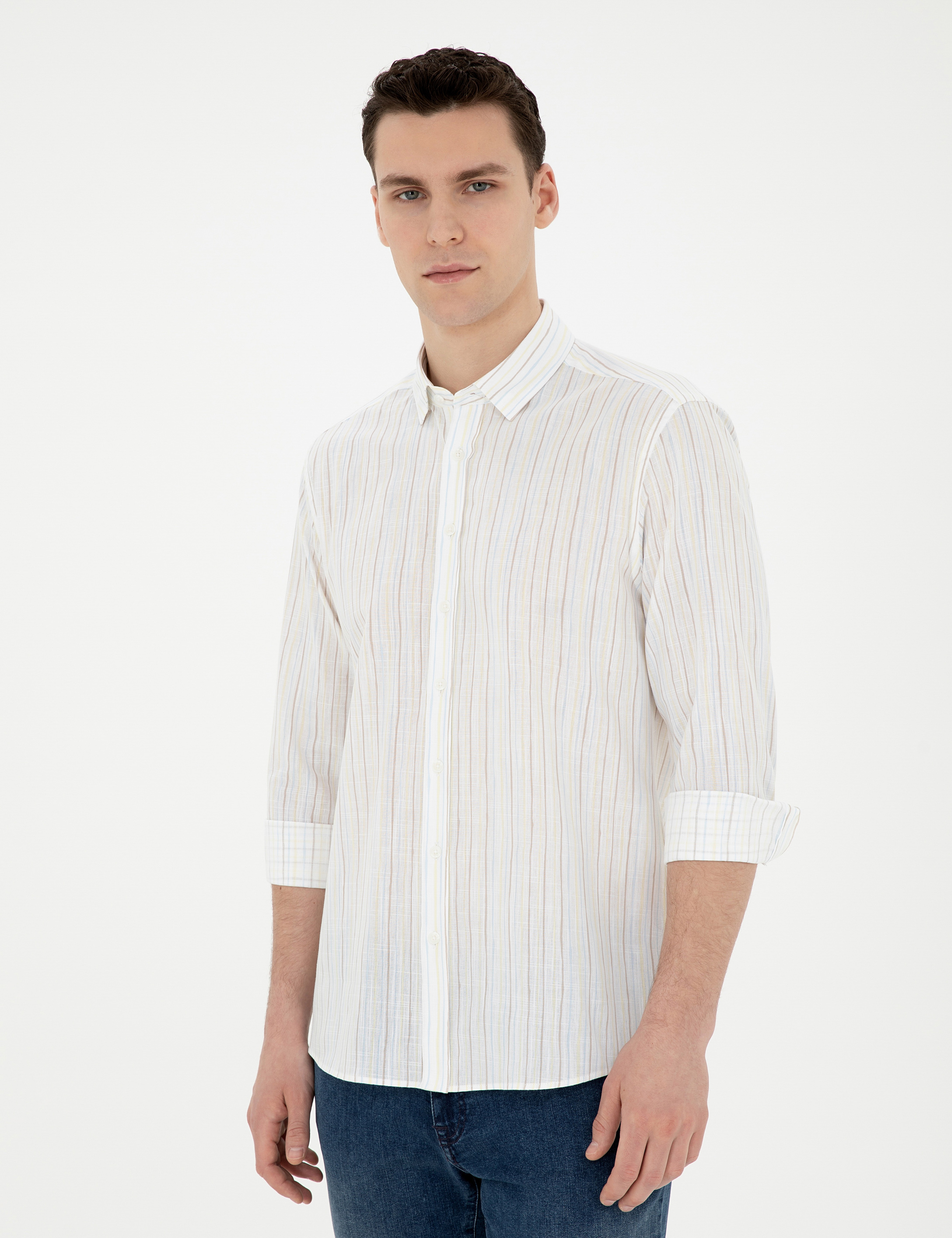 Limon Regular Fit Uzun Kollu Gömlek - Image 3