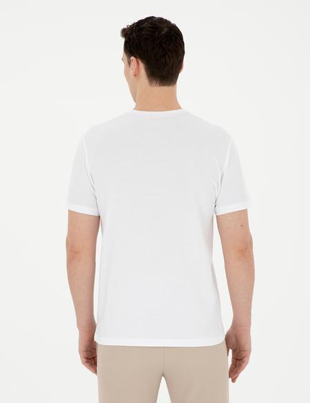 Beyaz Slim Fit Tişört - 50280942016