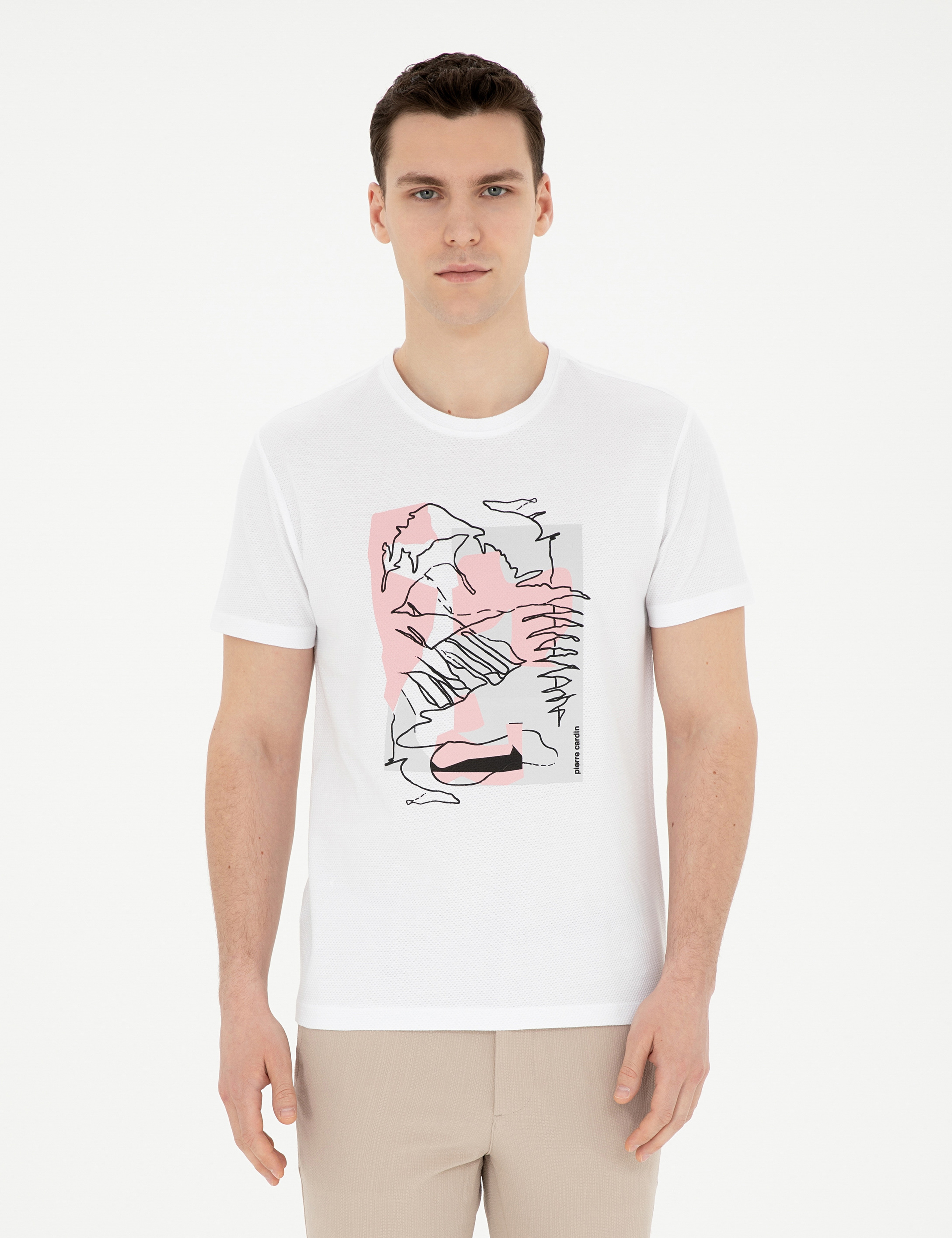 Beyaz Slim Fit Tişört