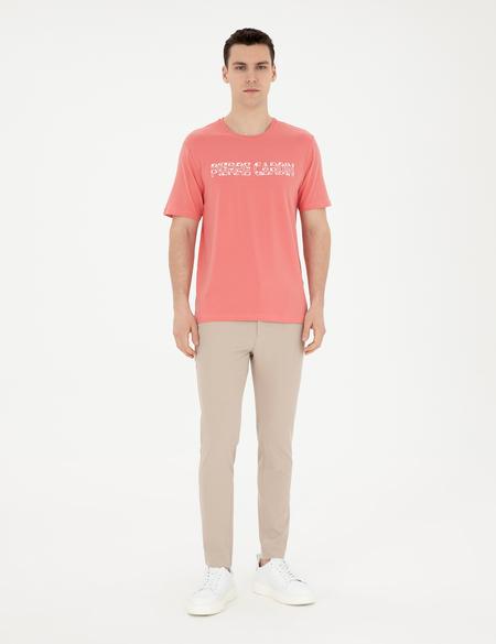Pembe Regular Fit Tişört - 50280953044