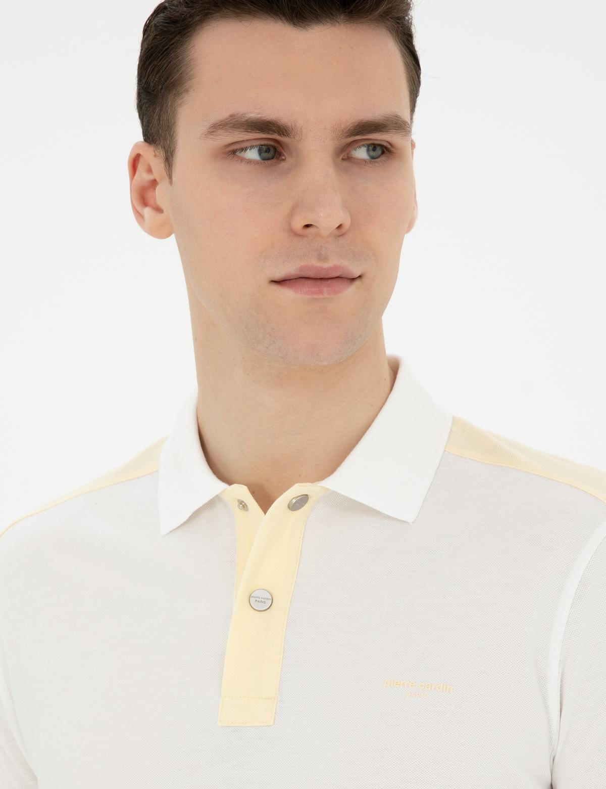 Krem Slim Fit Tişört - 50282048061