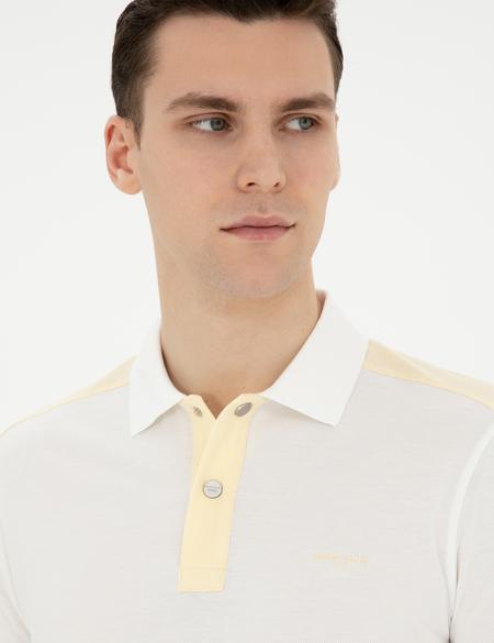 Krem Slim Fit Tişört - 50282048061