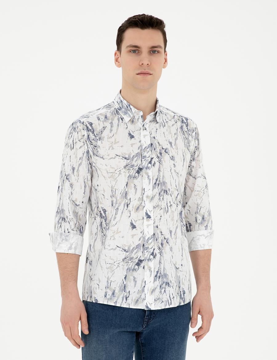 Açık Mavi Regular Fit Uzun Kollu Gömlek