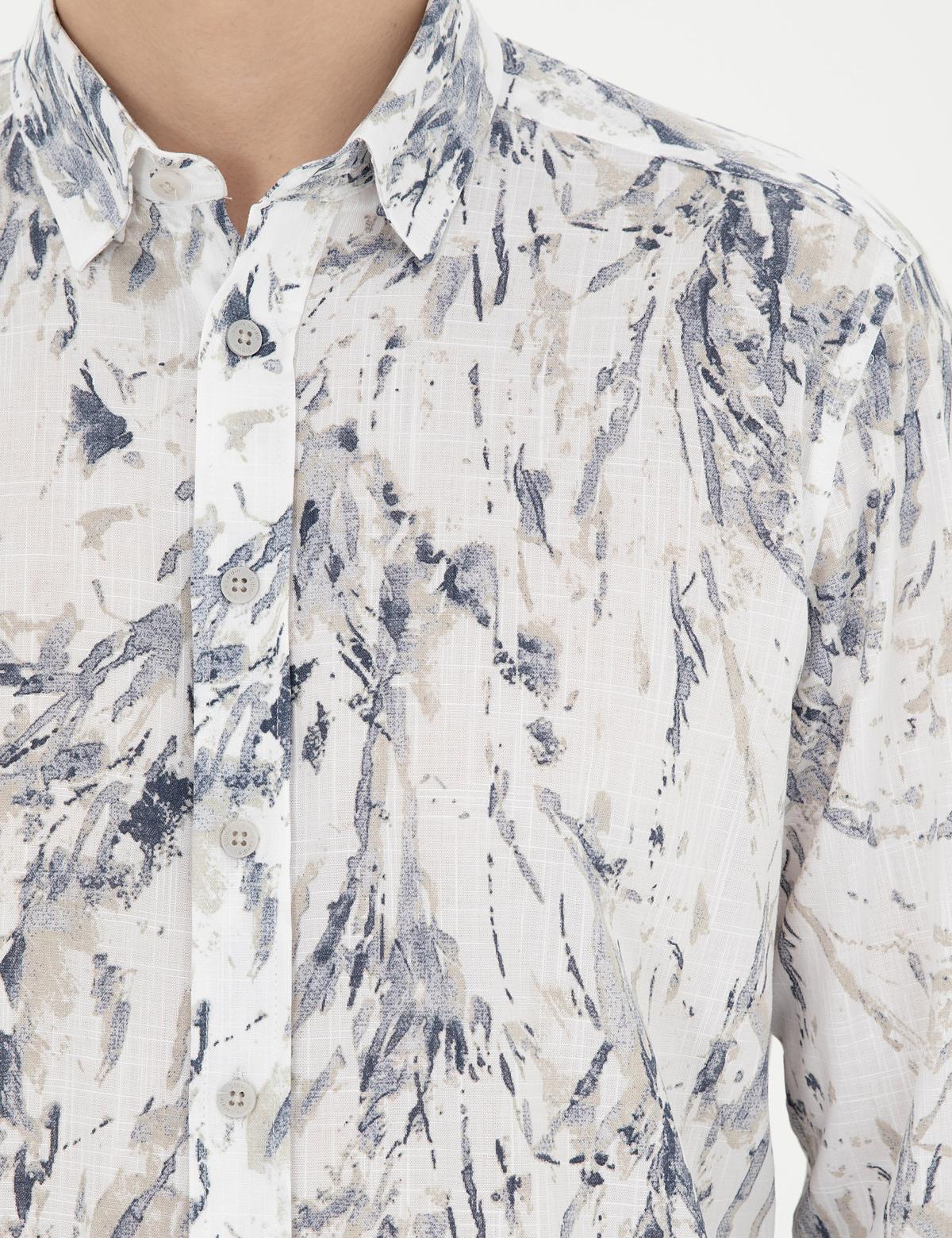 Açık Mavi Regular Fit Uzun Kollu Gömlek - 50284239007