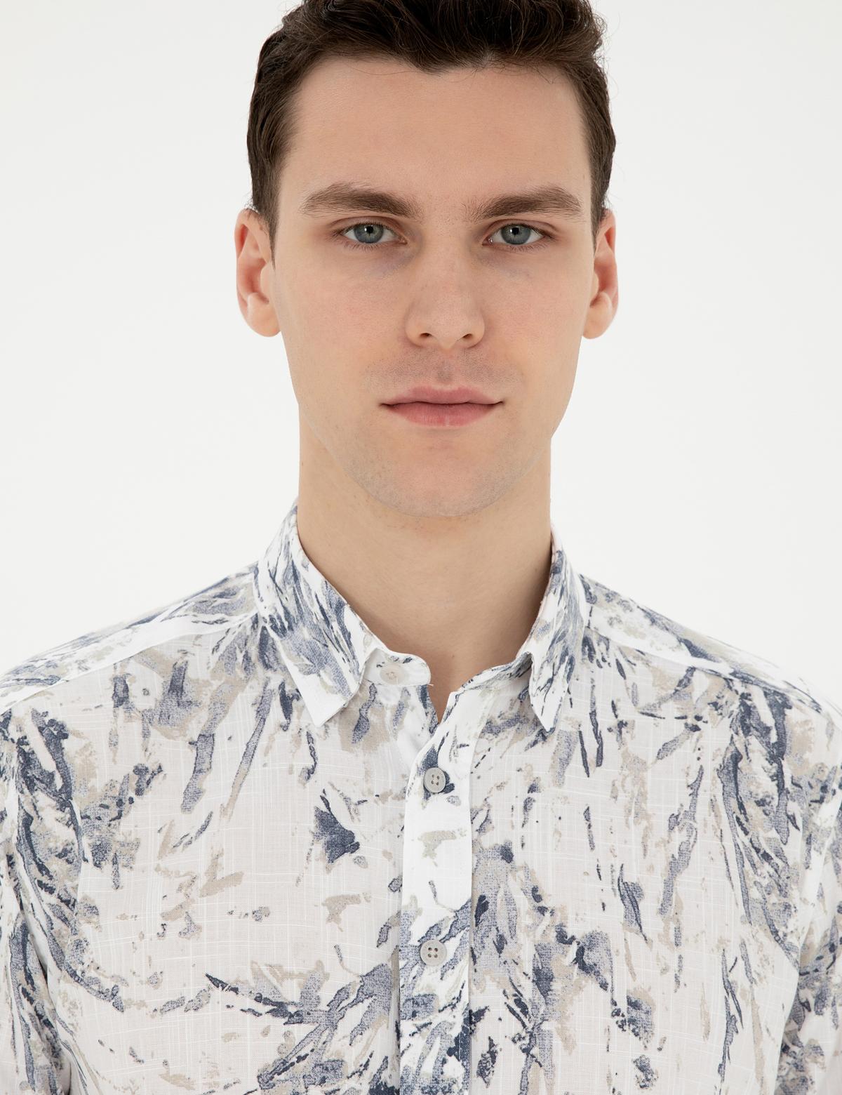 Açık Mavi Regular Fit Uzun Kollu Gömlek - 50284239007