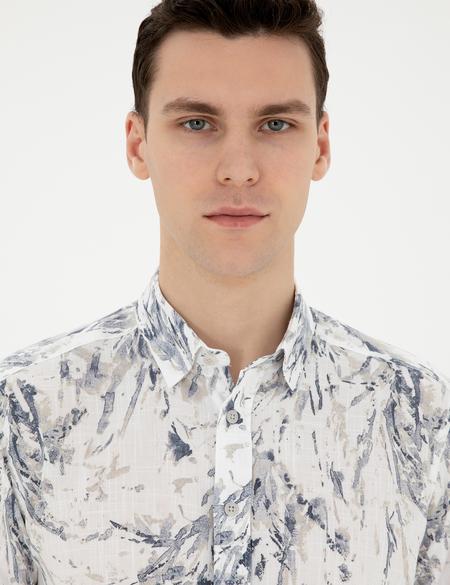 Açık Mavi Regular Fit Uzun Kollu Gömlek - 50284239007