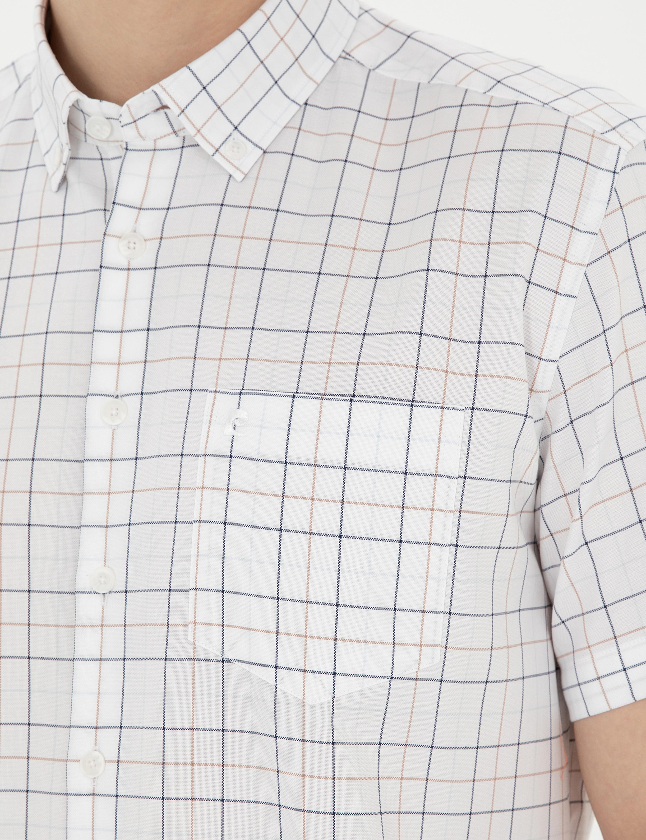 Lacivert Regular Fit Kısa Kollu Gömlek