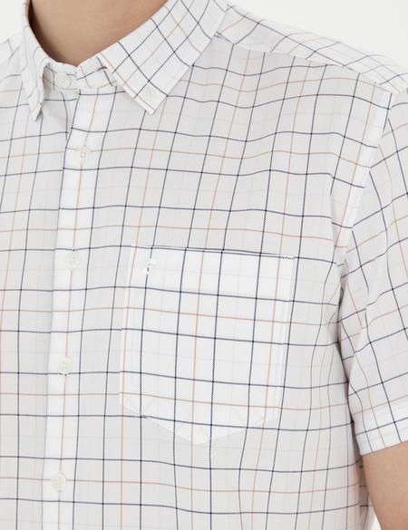 Lacivert Regular Fit Kısa Kollu Gömlek - 50288739007