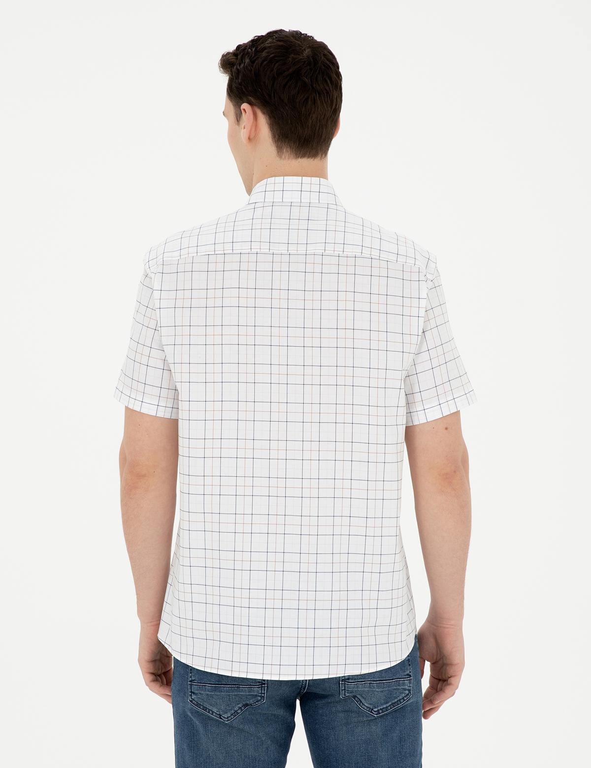 Lacivert Regular Fit Kısa Kollu Gömlek - 50288739007