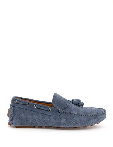 İndigo %100 Deri Loafer Ayakkabı