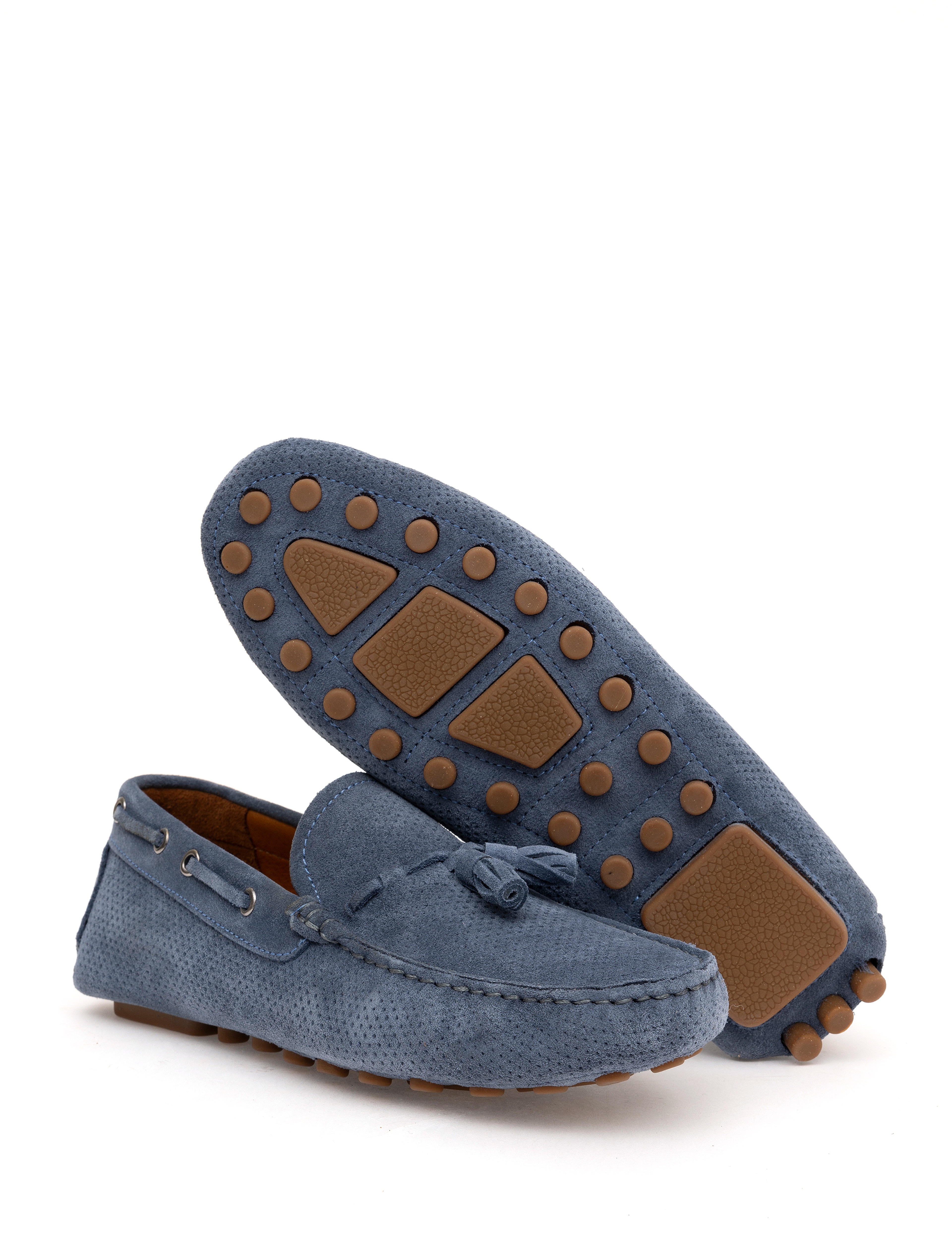 İndigo %100 Deri Loafer Ayakkabı - Image 4