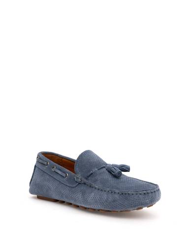 İndigo %100 Deri Loafer Ayakkabı