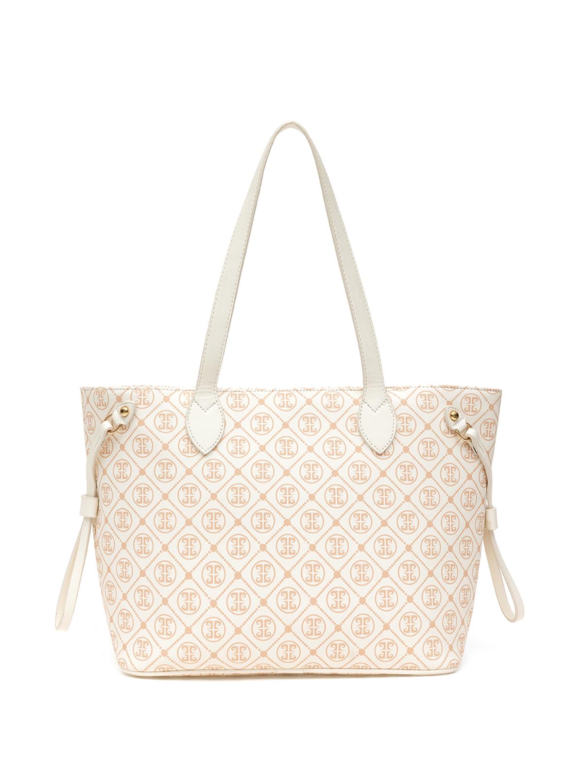 Ekru Omuz Çantası - 50297740005