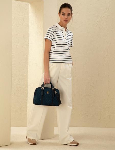 Denim Omuz Çantası - 50297603004