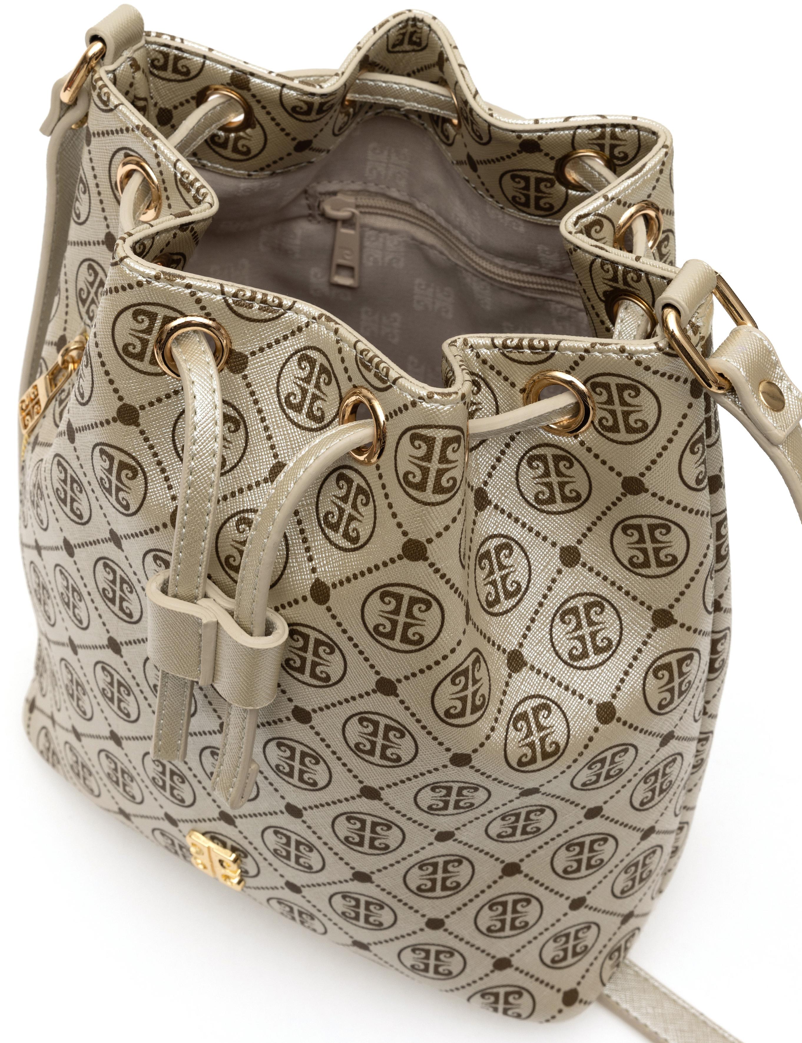 Altın Büzgülü Çanta