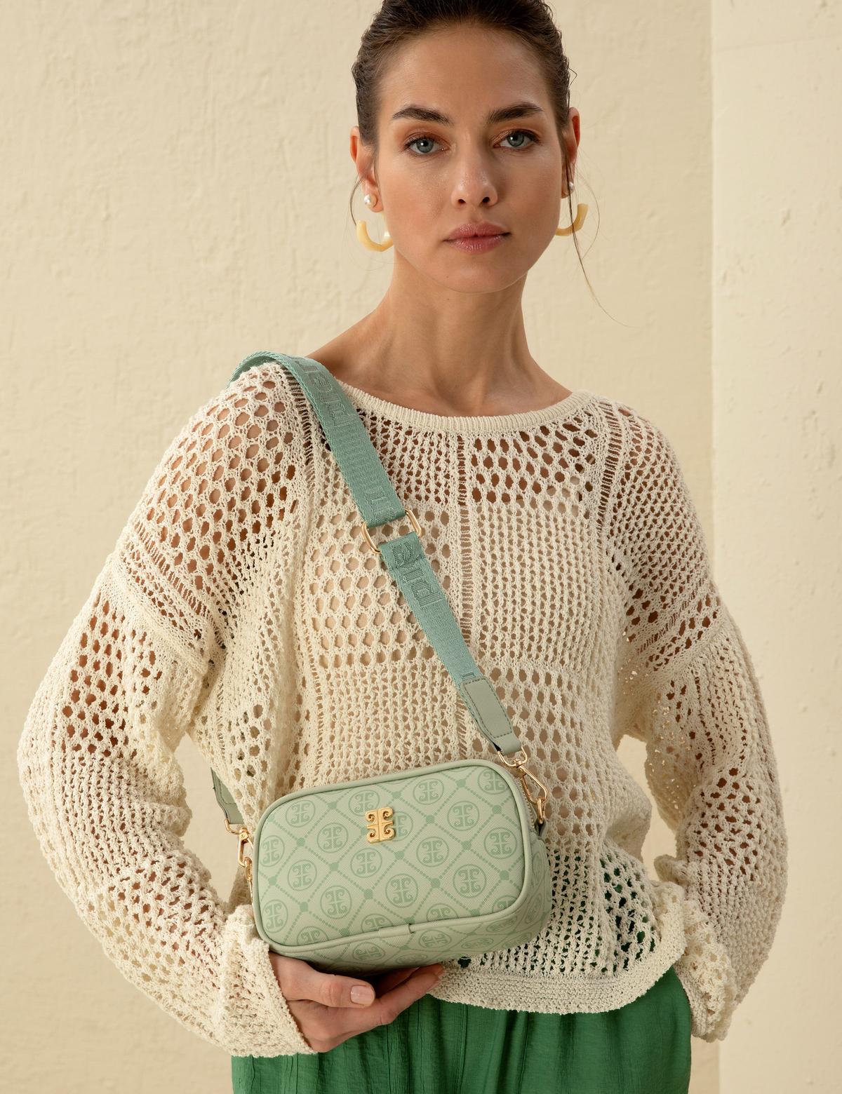 Yeşil Çapraz Çanta