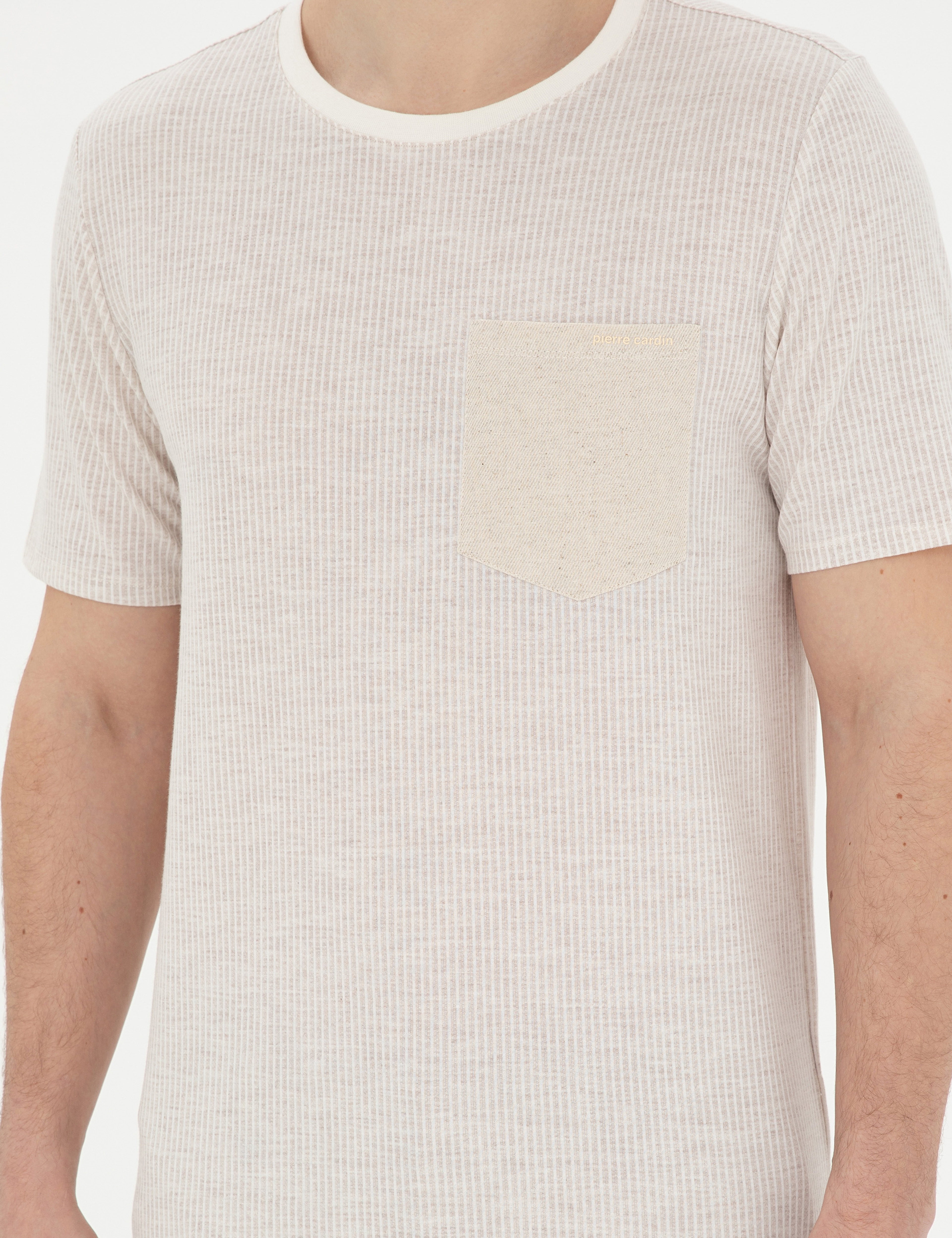 Taş Regular Fit Bisiklet Yaka Tişört - Image 6