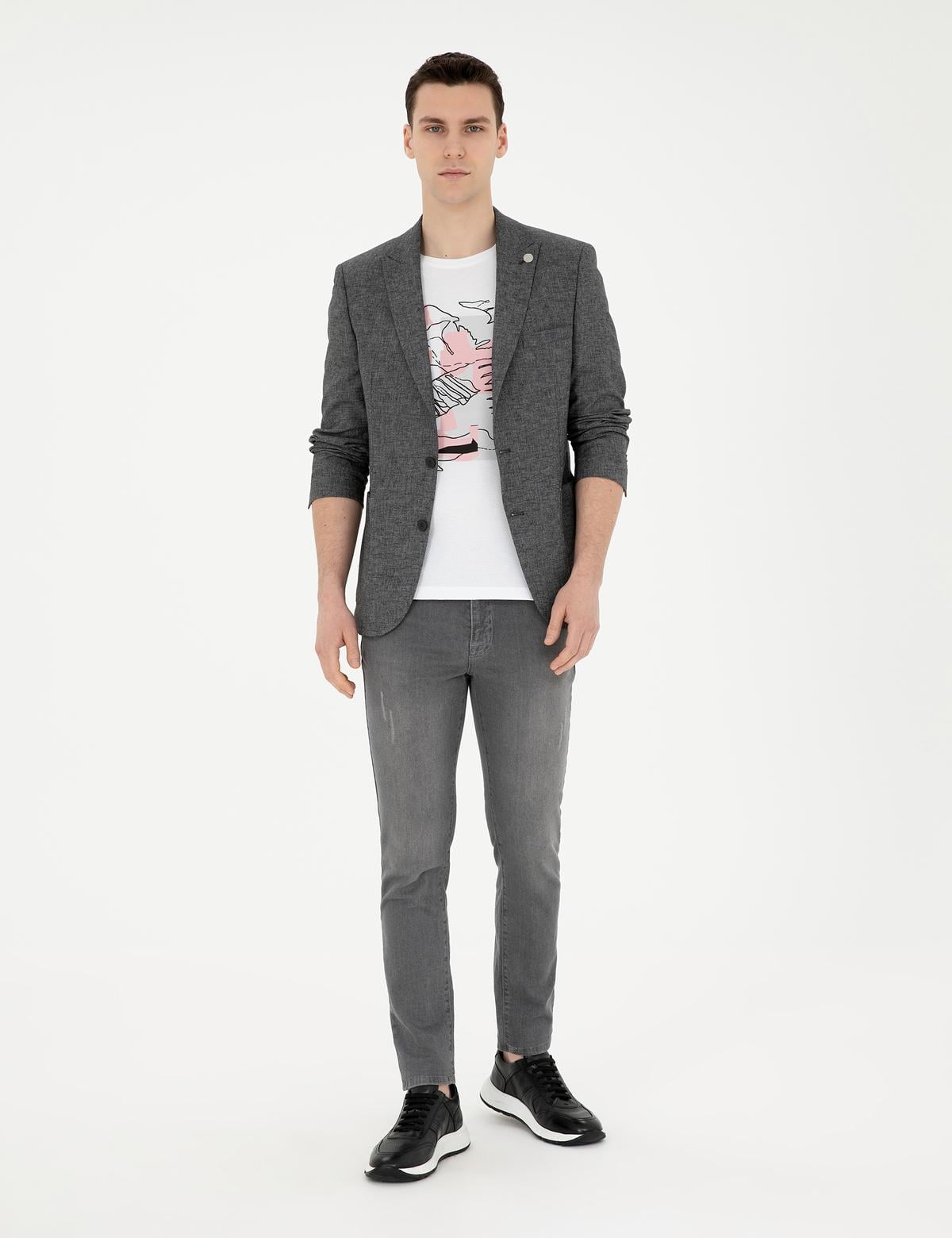 Antrasit Ex. Slim Fit Ceket - 50285244185