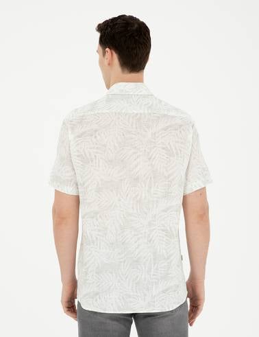 Yeşil Regular Fit Kısa Kollu Gömlek