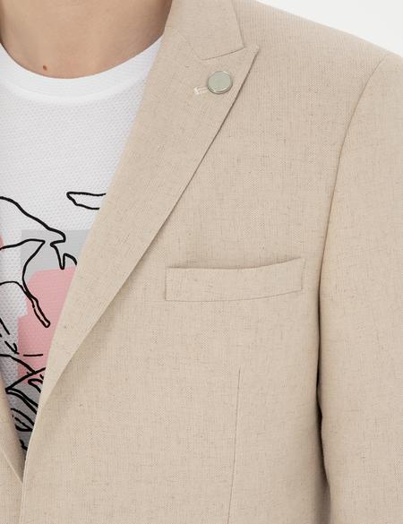 Bej Ex. Slim Fit Ceket - 50285244005