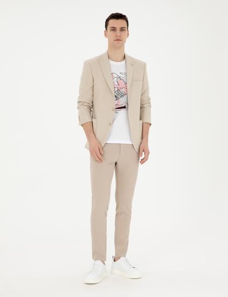 Bej Ex. Slim Fit Ceket - 50285244005