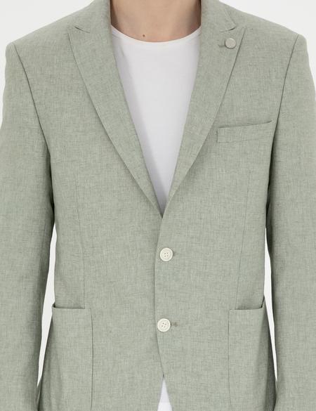 Açık Yeşil Ex. Slim Fit Ceket - 50285244137