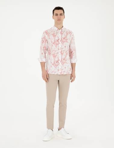Pembe Regular Fit Uzun Kollu Gömlek