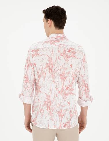 Pembe Regular Fit Uzun Kollu Gömlek