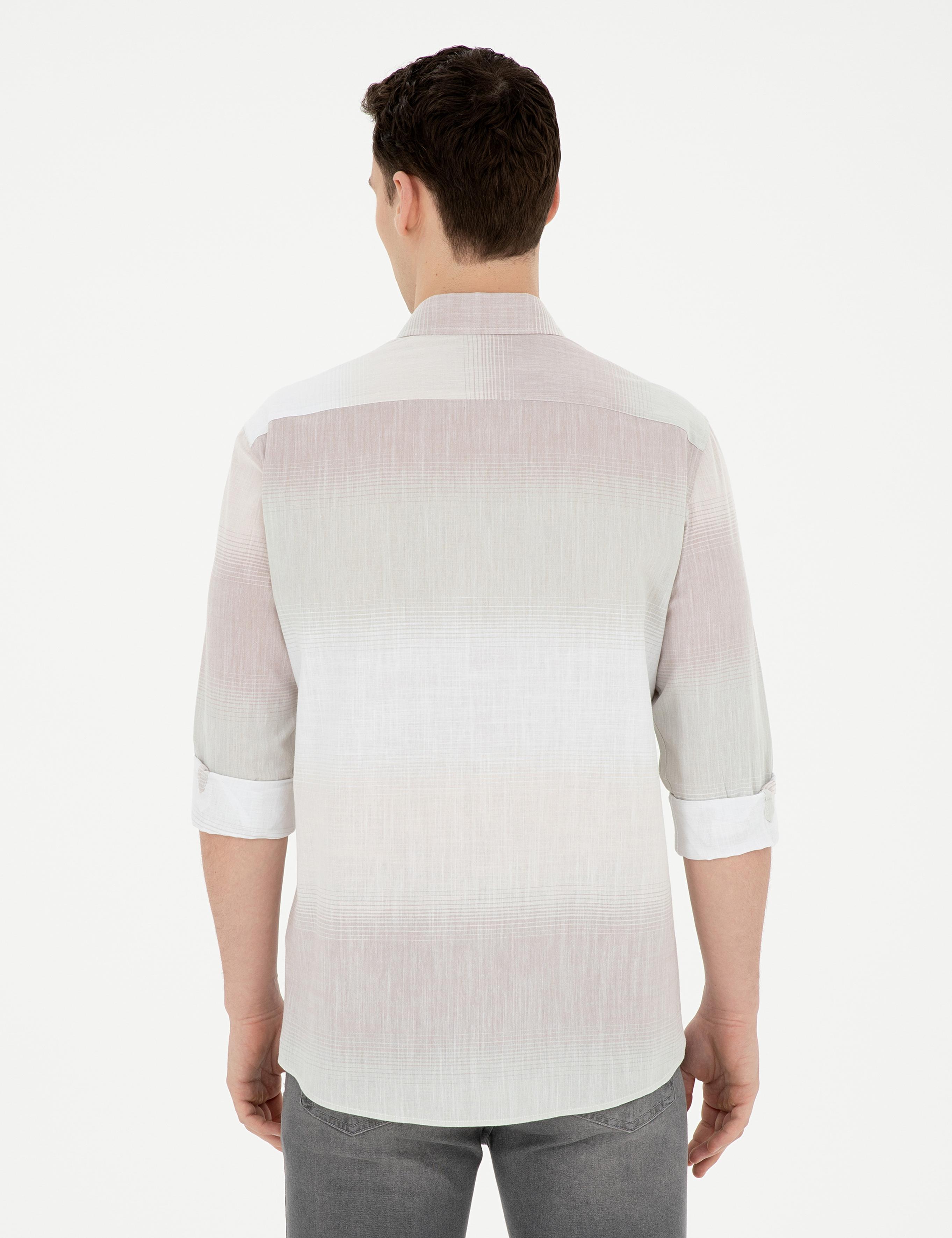 Yeşil Regular Fit Uzun Kollu Gömlek