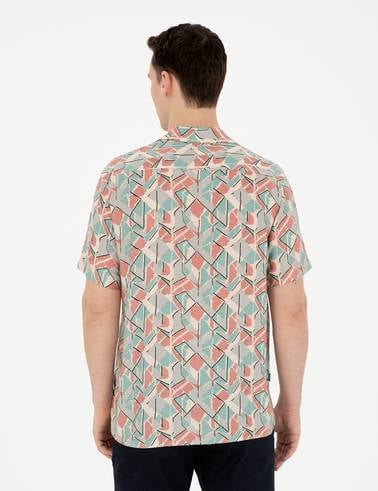 Pembe Comfort Fit Kısa Kollu Gömlek