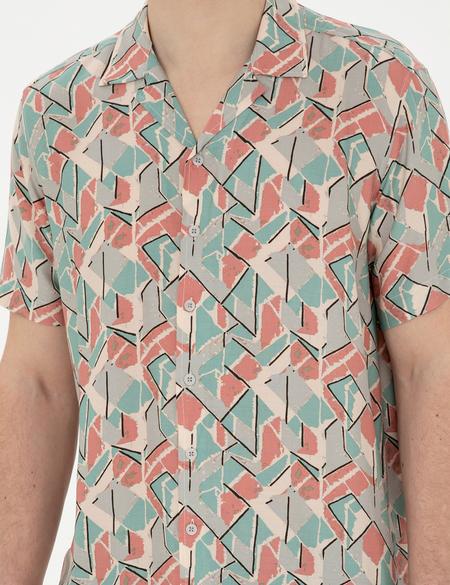 Pembe Comfort Fit Kısa Kollu Gömlek - 50283485038