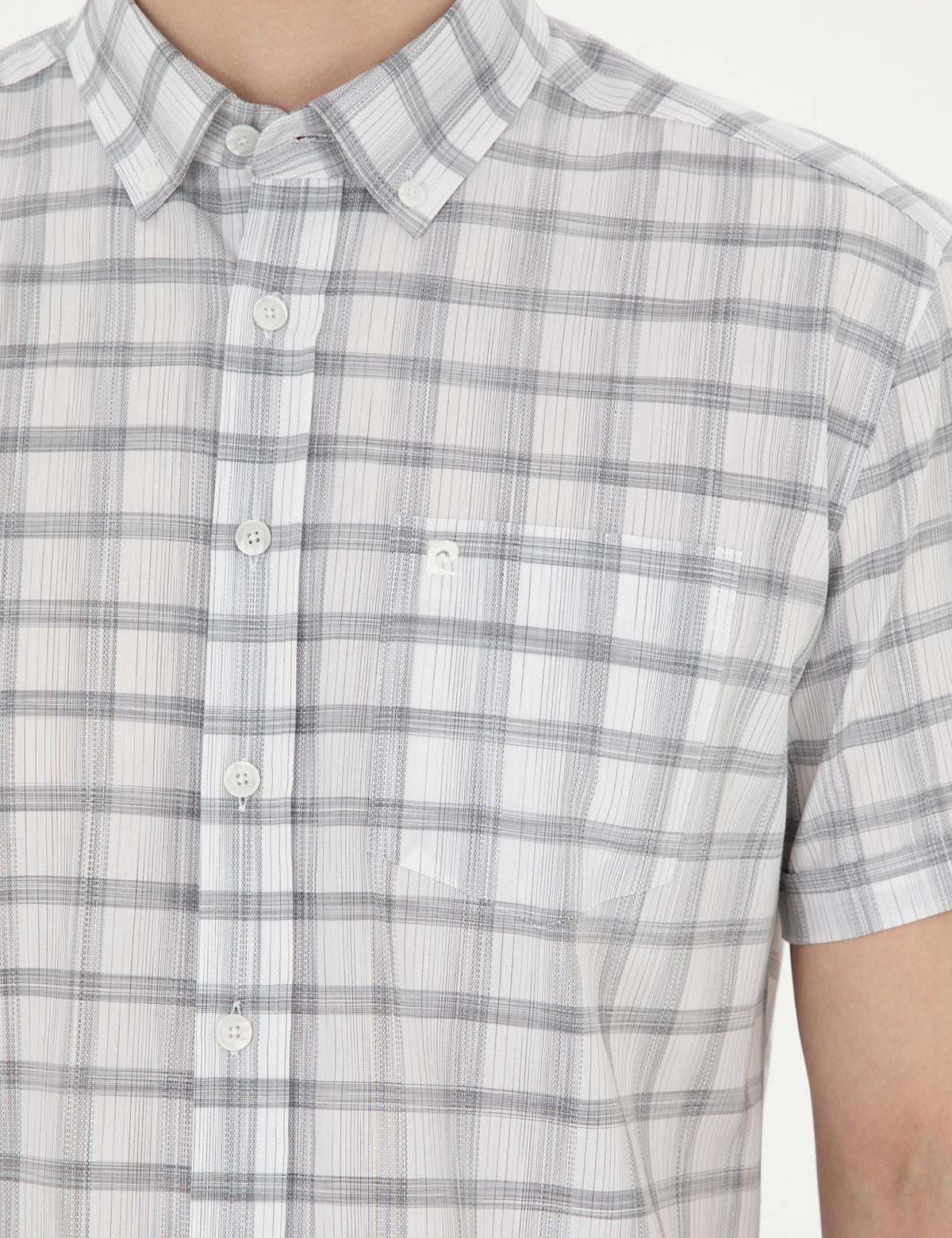 Gri Regular Fit Kısa Kollu Gömlek - 50288566009