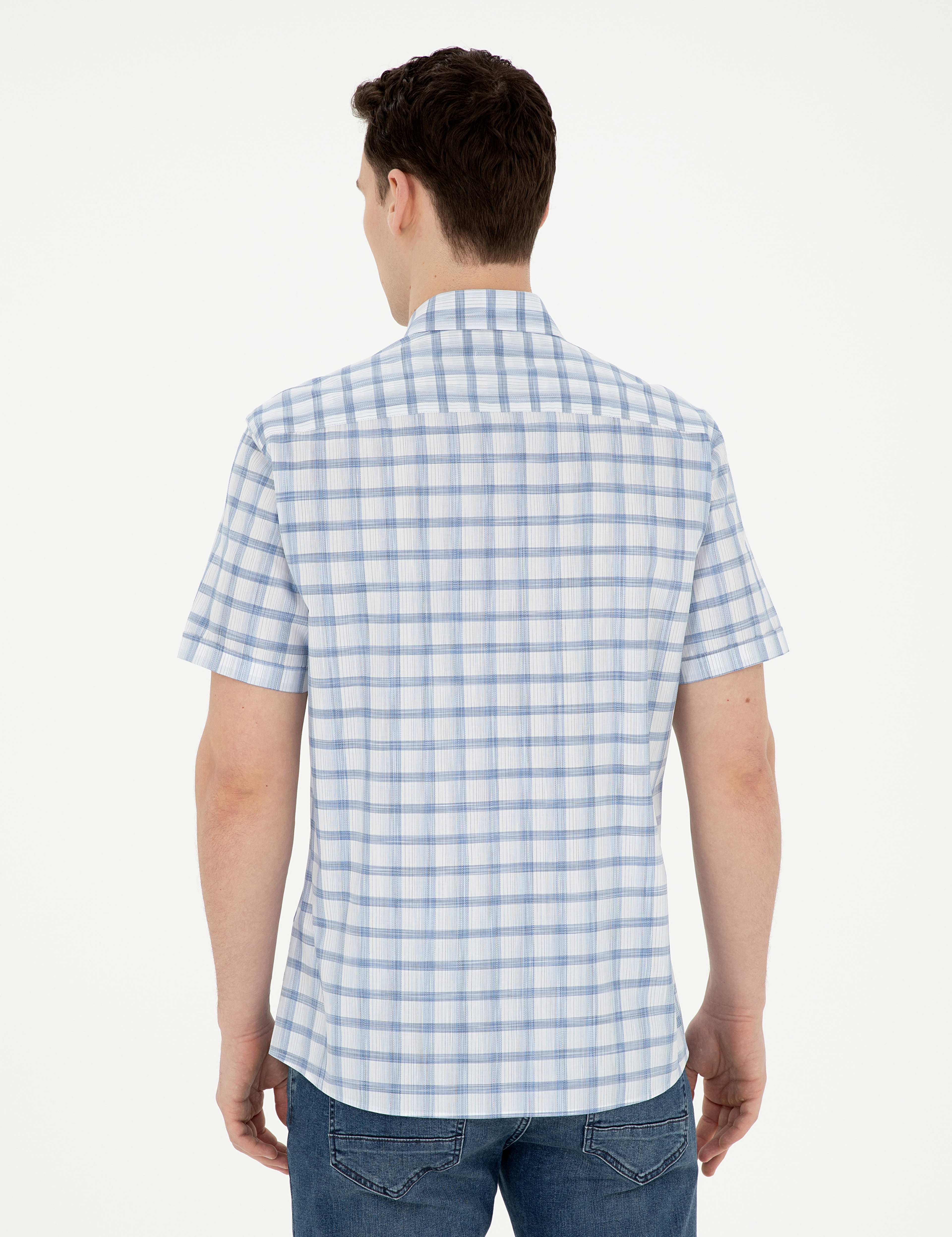 Saks Regular Fit Kısa Kollu Gömlek - Image 5