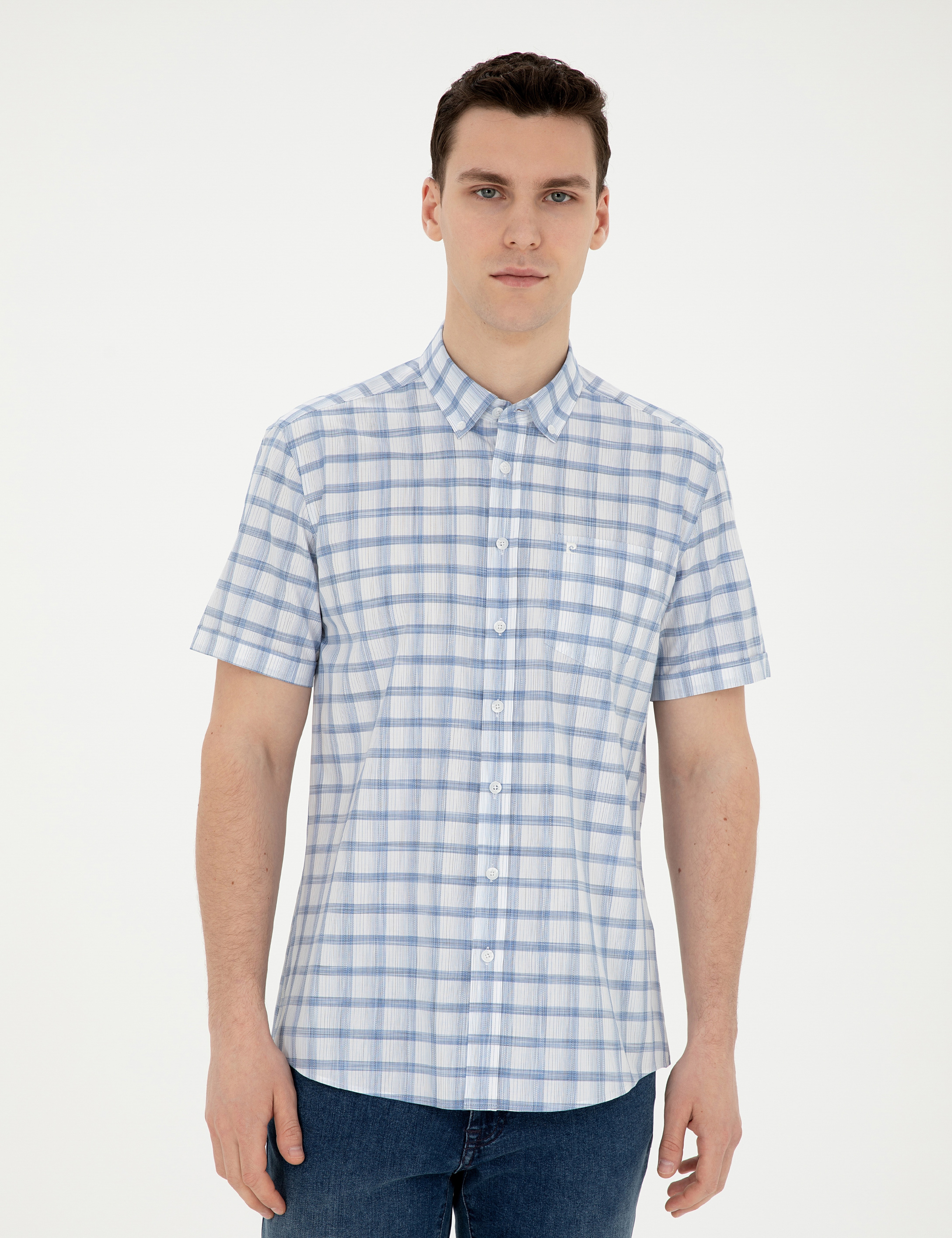 Saks Regular Fit Kısa Kollu Gömlek - Image 3