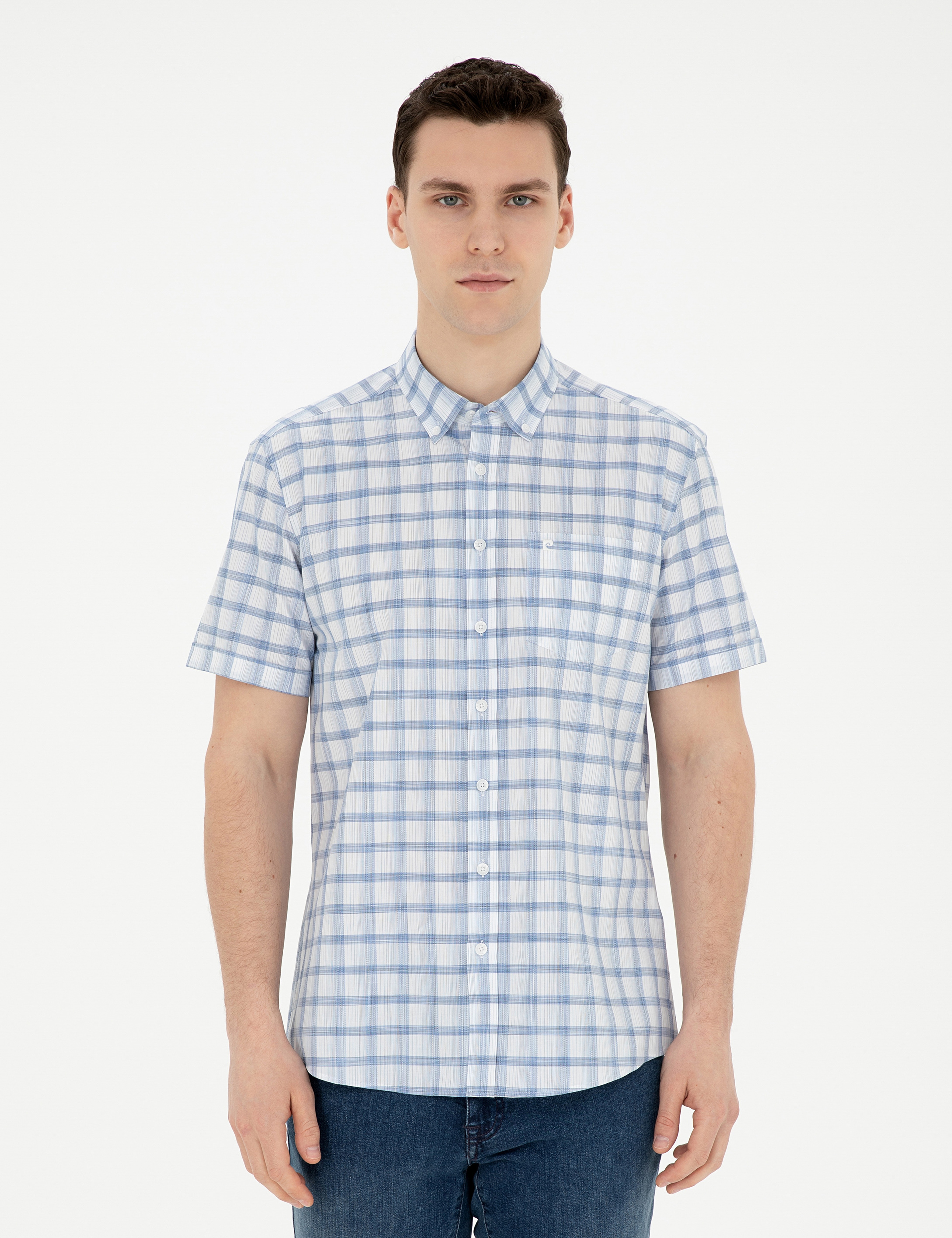 Saks Regular Fit Kısa Kollu Gömlek - Image 1