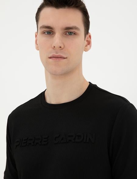 Siyah Regular Fit Tişört - 50282061013