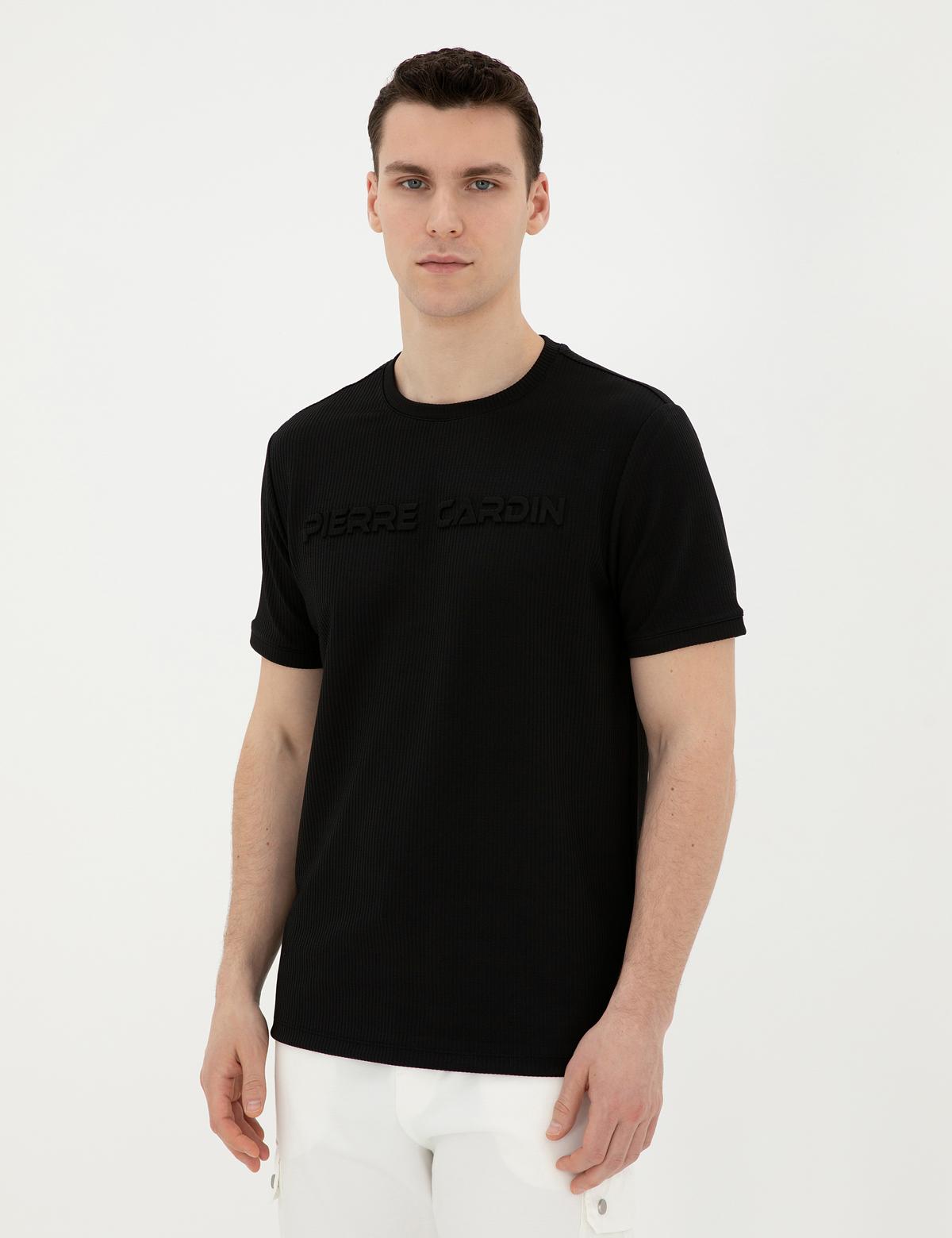 Siyah Regular Fit Tişört - 50282061013