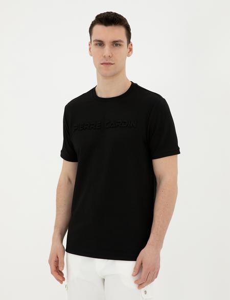 Siyah Regular Fit Tişört - 50282061013