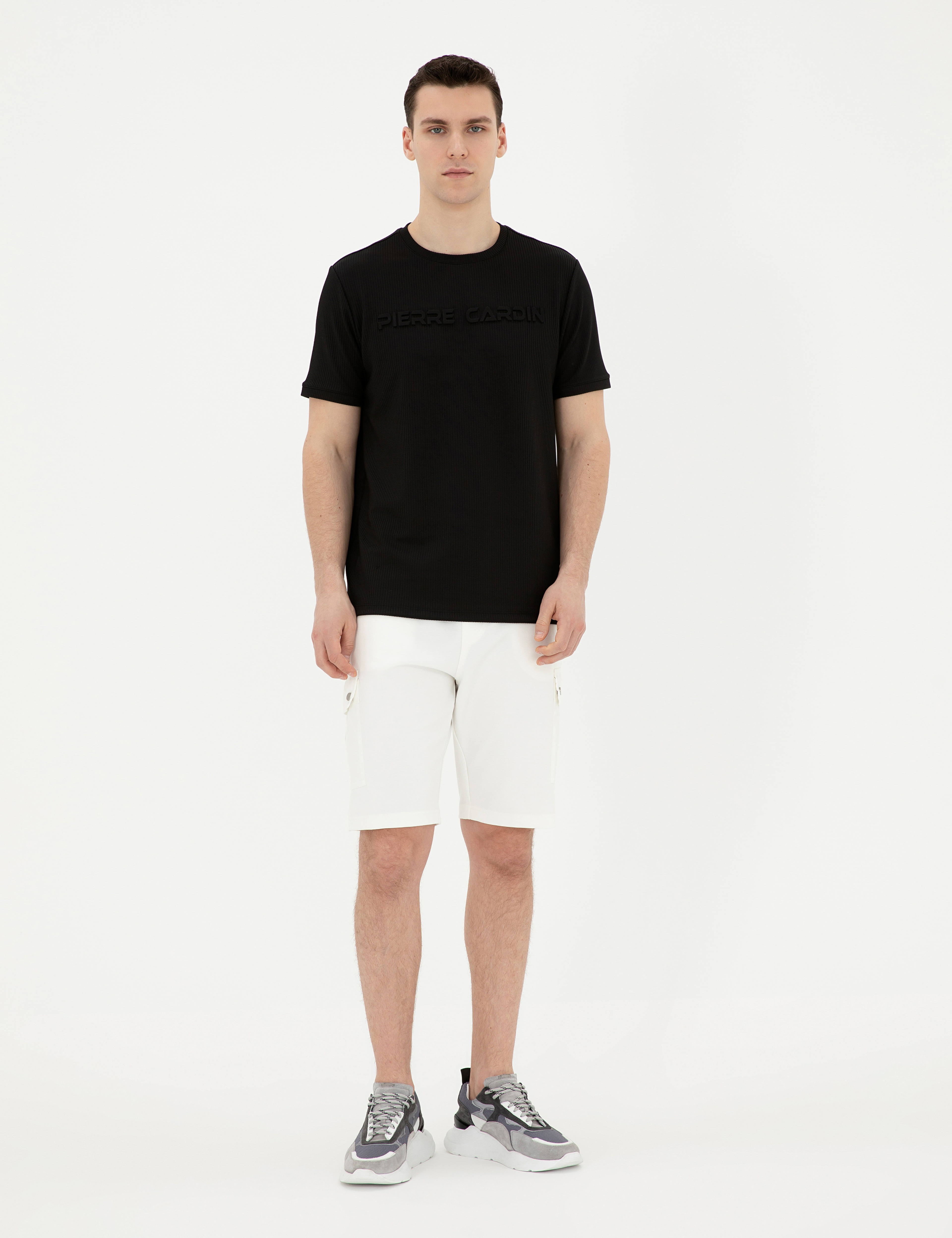 Siyah Regular Fit Tişört - Image 4