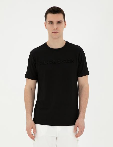 Siyah Regular Fit Tişört - 50282061013