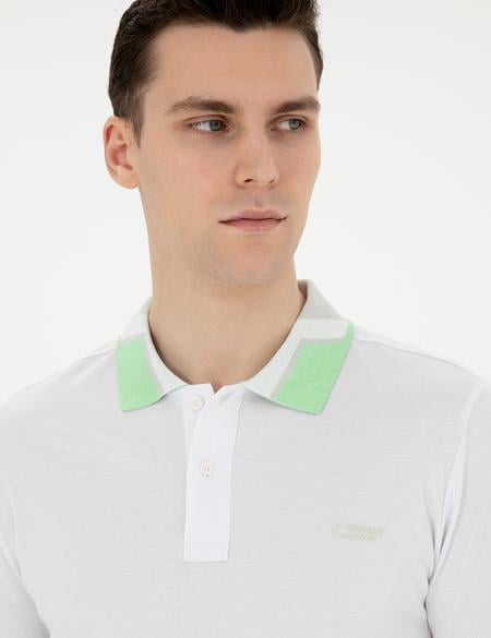 Beyaz Slim Fit Tişört - 50285222013