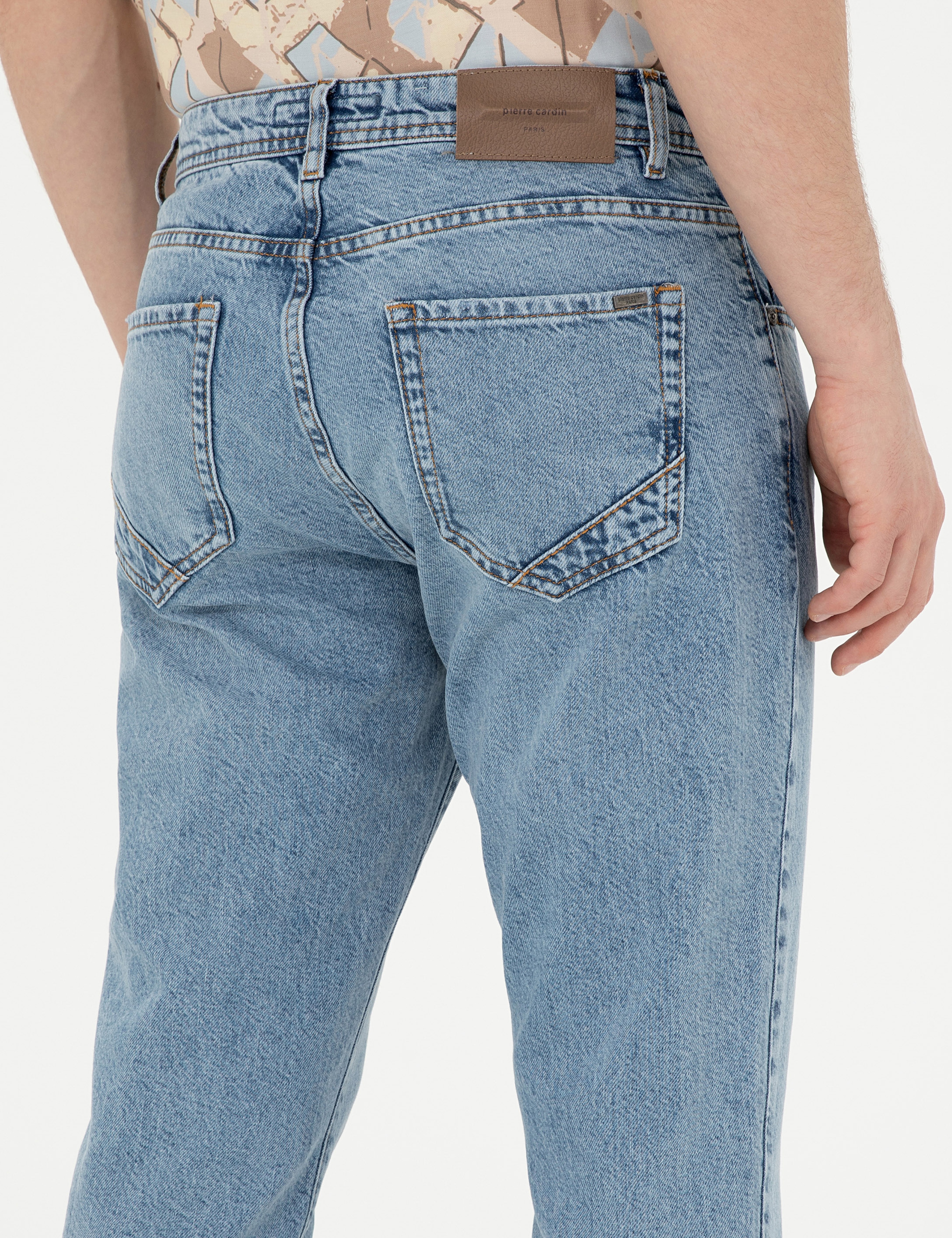 Açık Mavi Tapered Fit Jean Pantolon
