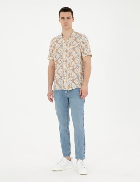 Açık Mavi Tapered Fit Jean Pantolon - 50285120081