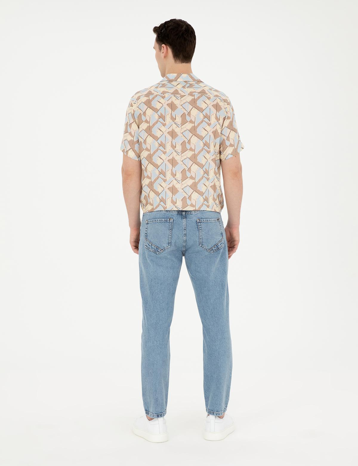 Açık Mavi Tapered Fit Jean Pantolon - 50285120081